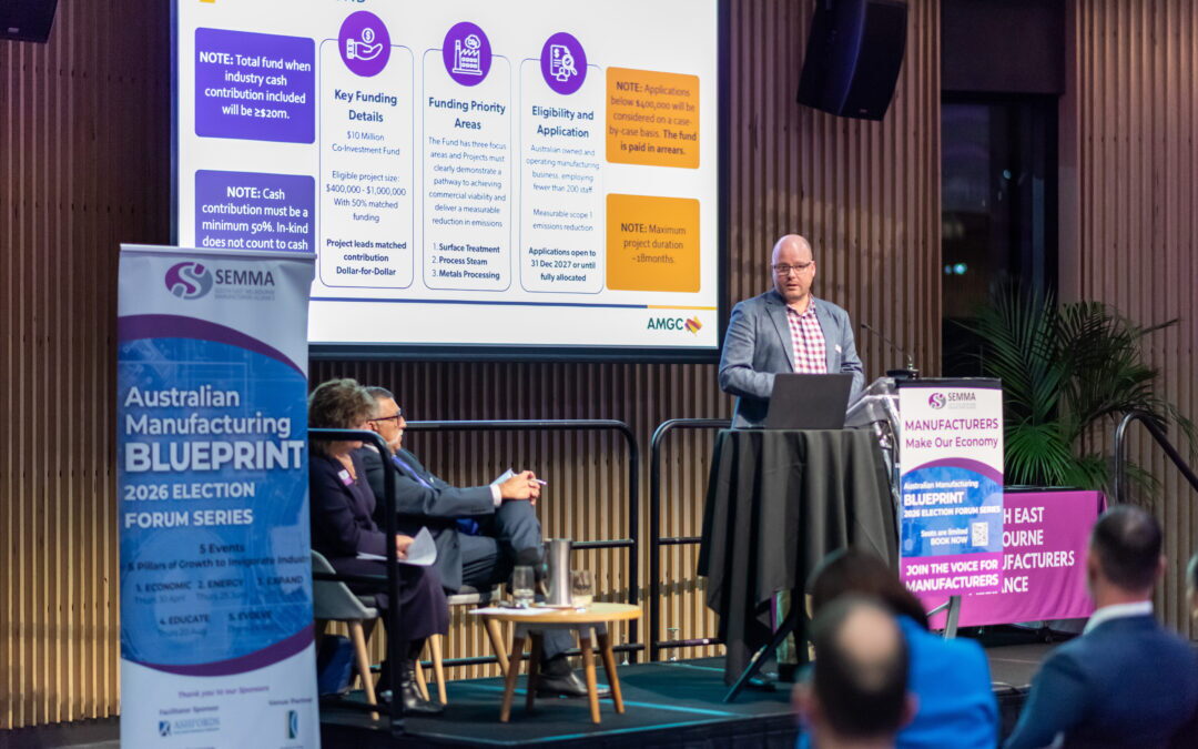 Continuing our advocacy for Australia’s talented SME manufacturers